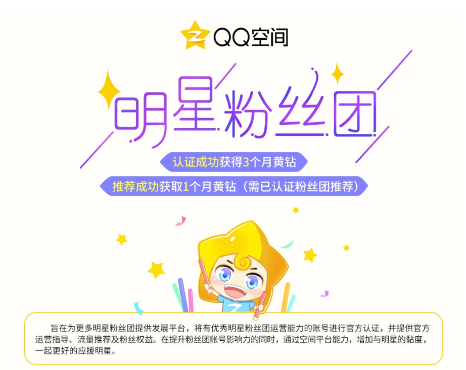 QQ空間明星粉絲團如何認證方法