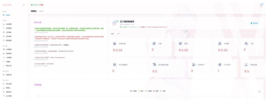 異次元發卡系統源碼