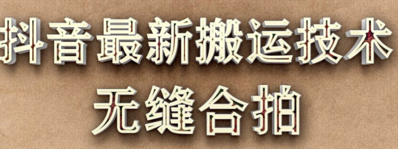 抖音搬運技術-最近很火的搬運方法,無縫合拍-視頻教程-資源網站