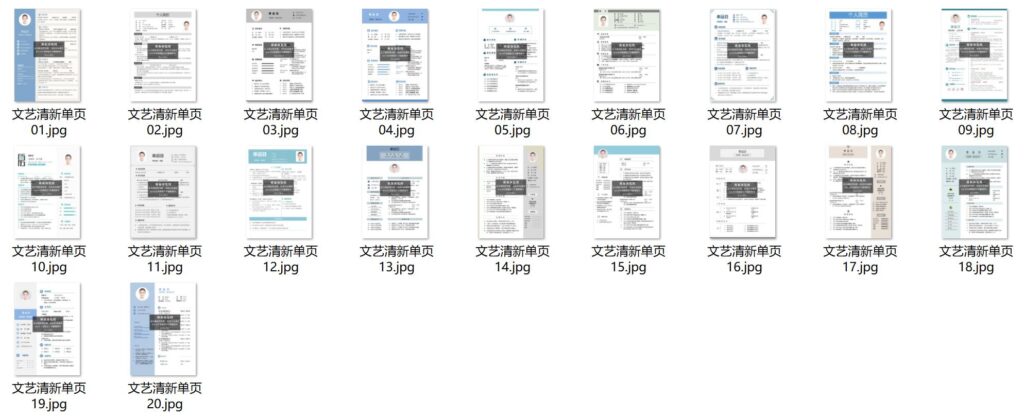 圖片[3]-500套精品簡歷模板用word或wps編輯-資源網站