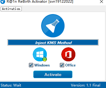 ReBirth Activator win office全版本激活器免費下載