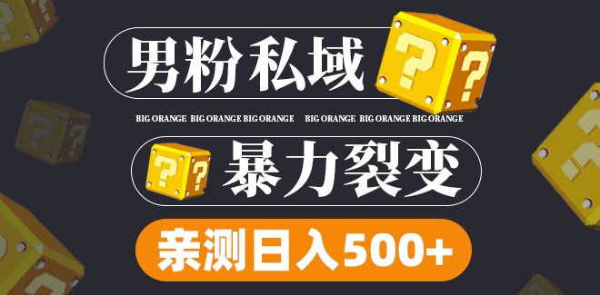 圖片[1]-男粉項目：新渠道新玩法_一個作品變現(xiàn)1000+
