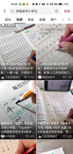 字帖項目：短視頻制作教程-資源網站