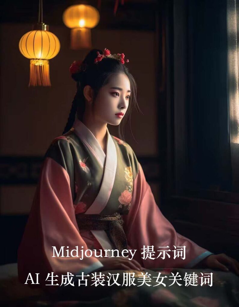 圖片[2]-Midjourney AI技術(shù)呈現(xiàn)：穿越時(shí)空的漢服佳人-資源網(wǎng)站
