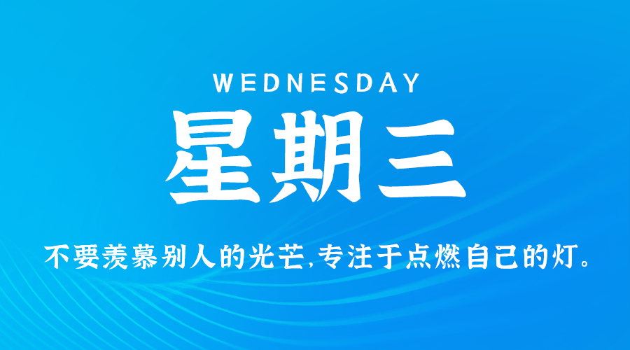 7月10日，星期三，在這里每天60秒讀懂世界！