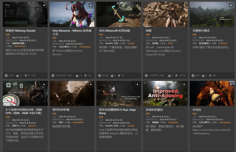 黑神話悟空 MOD大全及詳細(xì)使用教程-資源網(wǎng)站