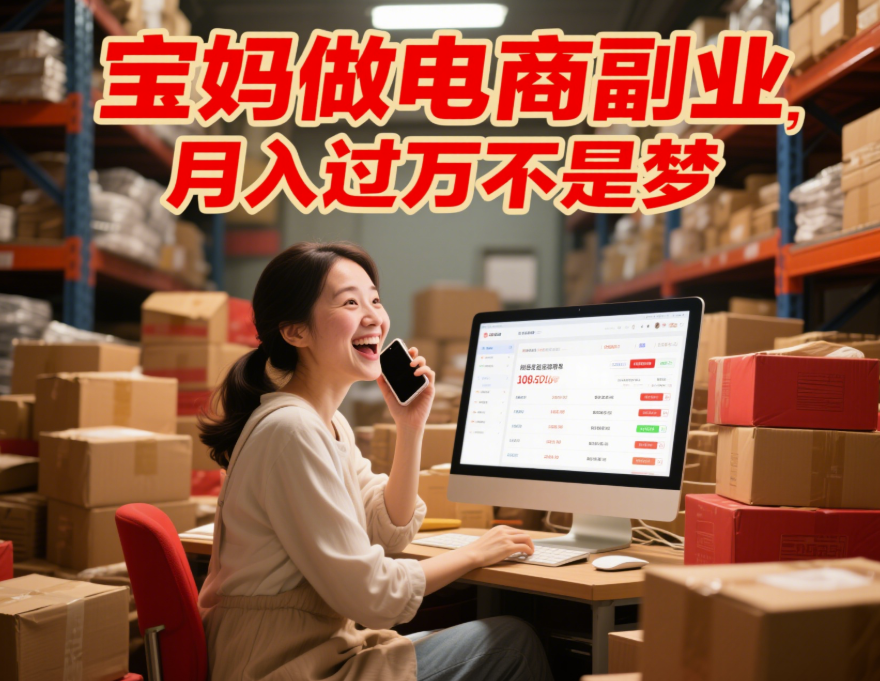 寶媽做電商副業，月入過萬不是夢-資源網站