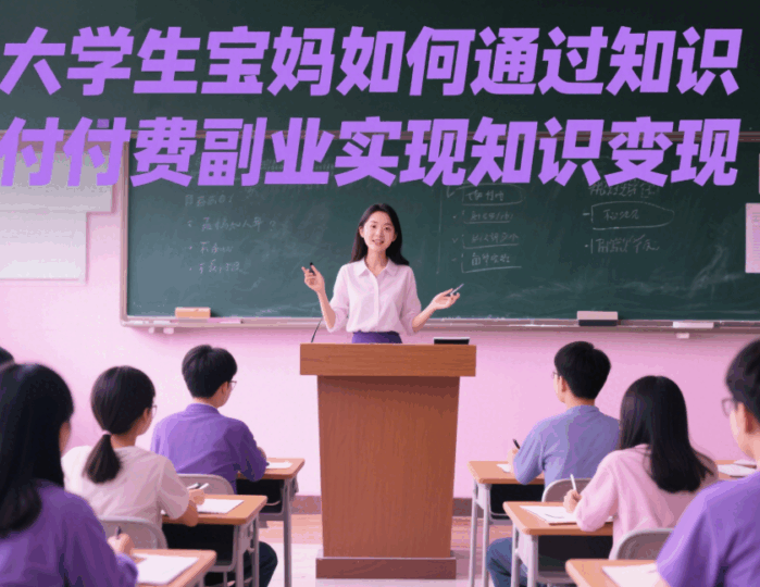 大學生寶媽如何通過知識付費副業實現知識變現-資源網站
