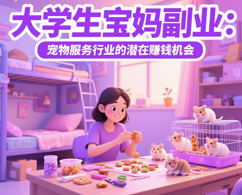 大學生寶媽副業：寵物服務行業的潛在賺錢機會-資源網站