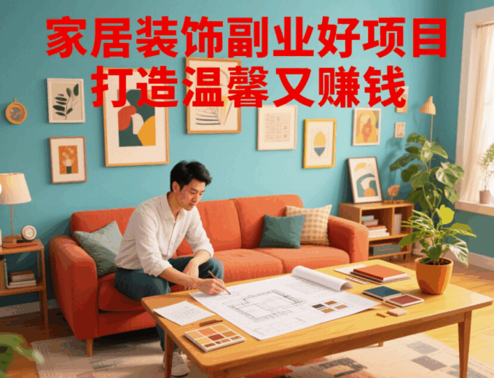 家居裝飾副業好項目,打造溫馨又賺錢-資源網站