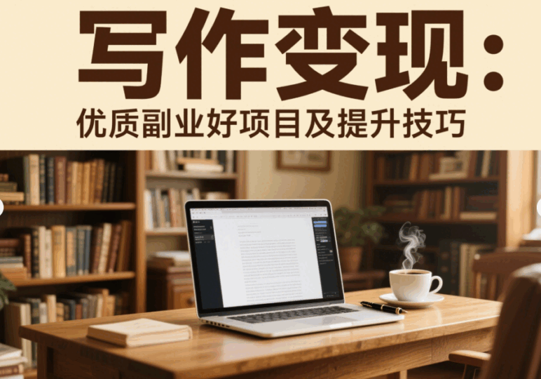 寫作變現：優質副業好項目及提升技巧-資源網站