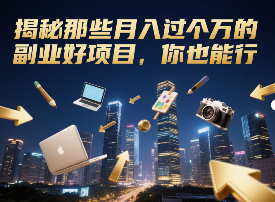 圖片[1]-揭秘那些月入過萬的副業好項目，你也能行-資源網站