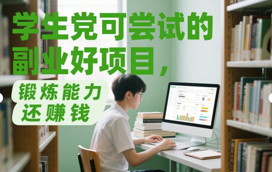 圖片[1]-學生黨可嘗試的副業好項目，鍛煉能力還賺錢-資源網站