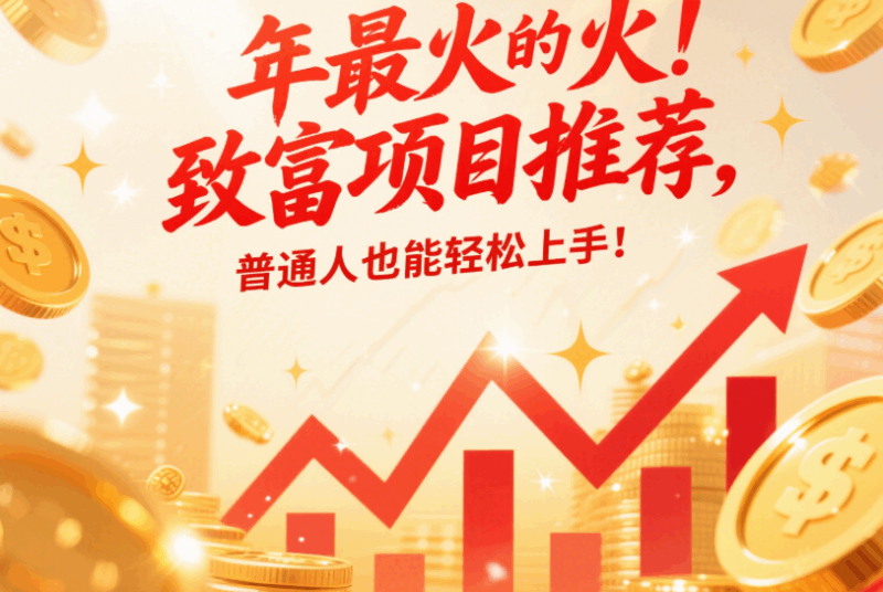 年最火的致富項目推薦，普通人也能輕松上手！-資源網(wǎng)站