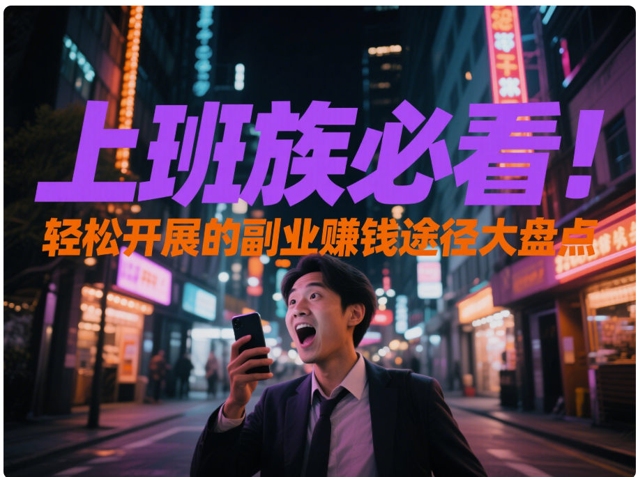 上班族必看！輕松開展的副業賺錢途徑大盤點