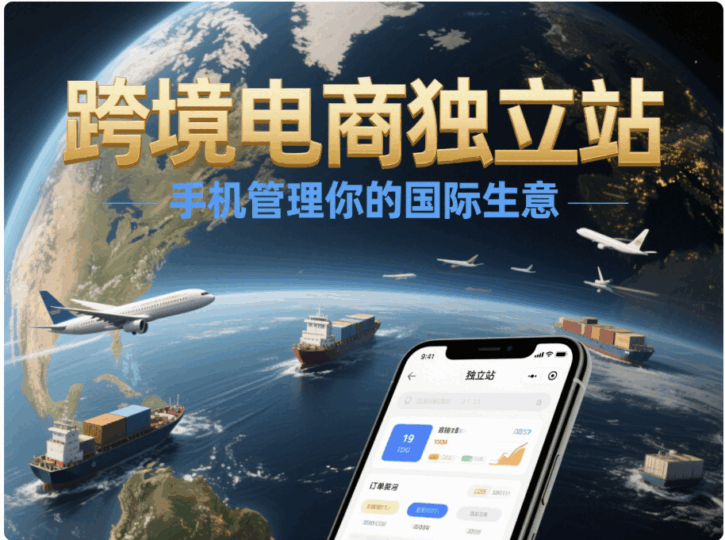 跨境電商獨立站,手機管理你的國際生意-資源網站