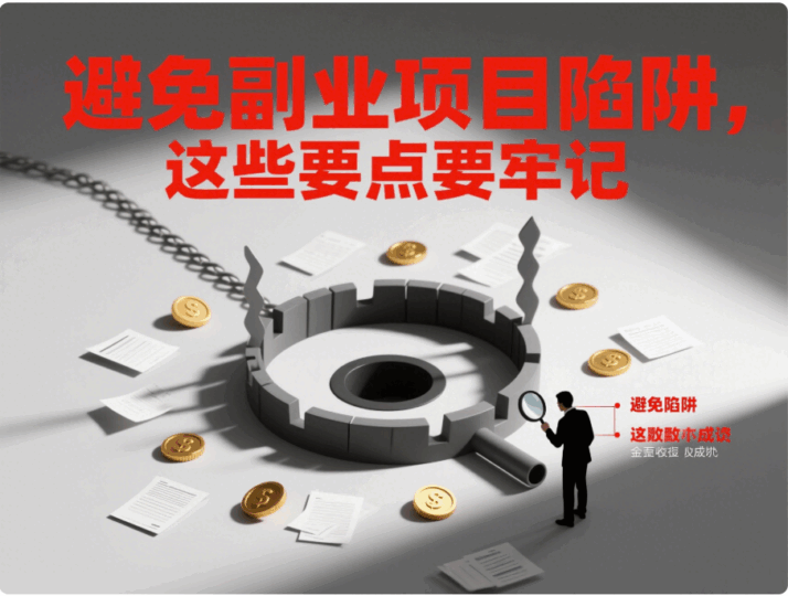避免副業(yè)項目陷阱，這些要點要牢記-資源網站