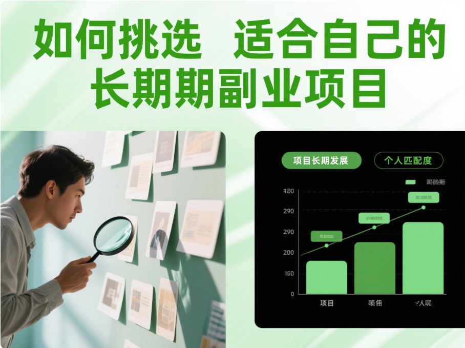 如何挑選適合自己的長(zhǎng)期副業(yè)項(xiàng)目