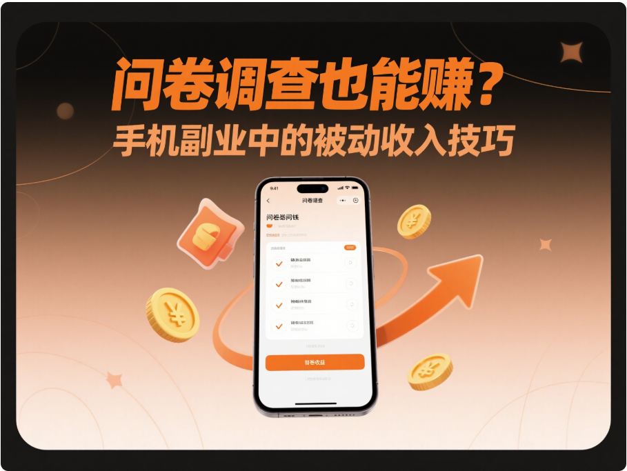 問卷調(diào)查也能賺？手機副業(yè)中的被動收入技巧