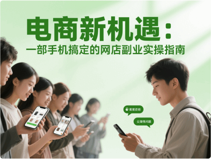 電商新機遇：一部手機搞定的網(wǎng)店副業(yè)實操指南