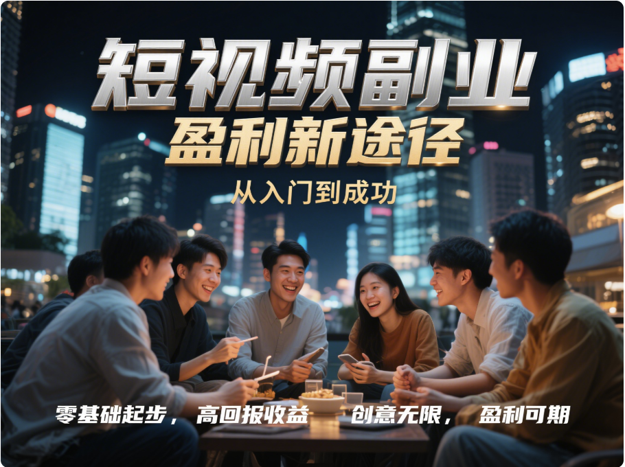 圖片[1]-短視頻創(chuàng)作副業(yè)項(xiàng)目，從入門到盈利