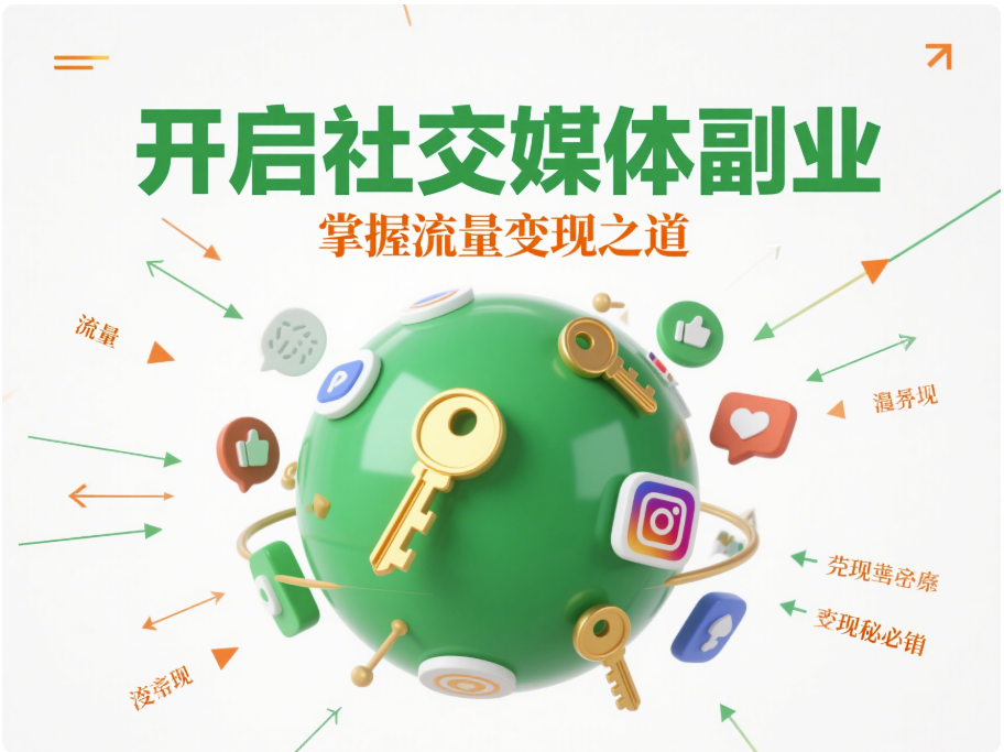 社交媒體運營副業項目，流量變現秘籍
