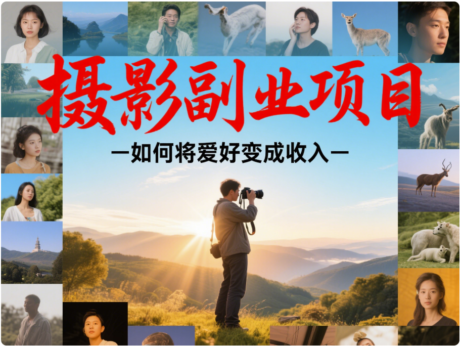 圖片[1]-攝影副業項目：如何將愛好變成收入