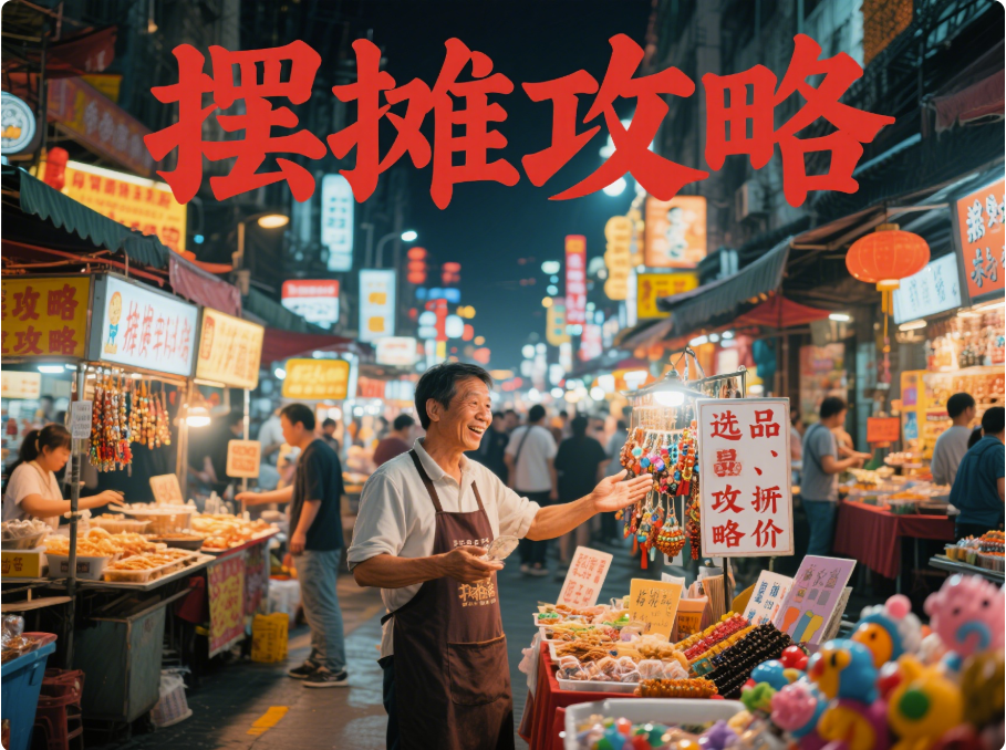 圖片[1]-地攤經濟助力副業，擺攤攻略來襲