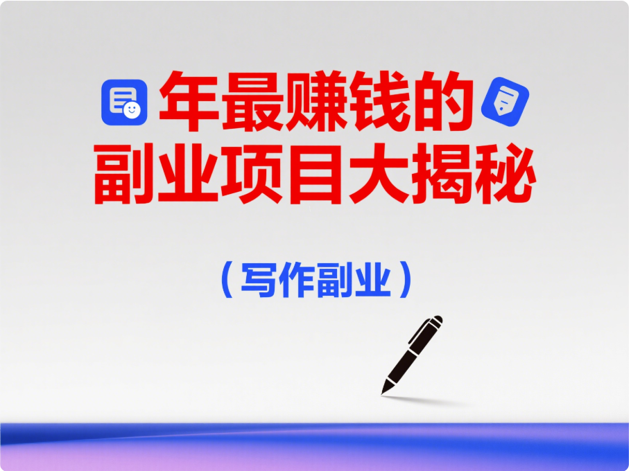 年最賺錢的副業項目大揭秘