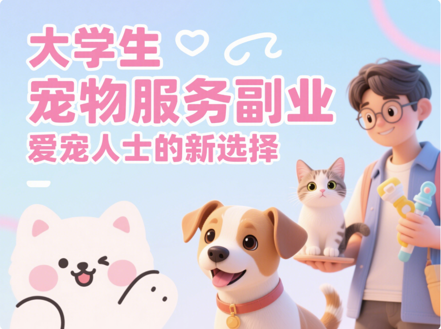 大學生寵物服務副業，愛寵人士的新選擇