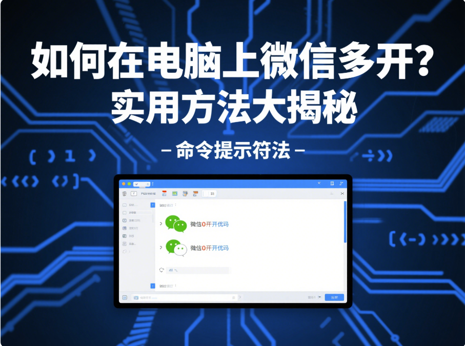 如何在電腦上微信多開？實用方法大揭秘