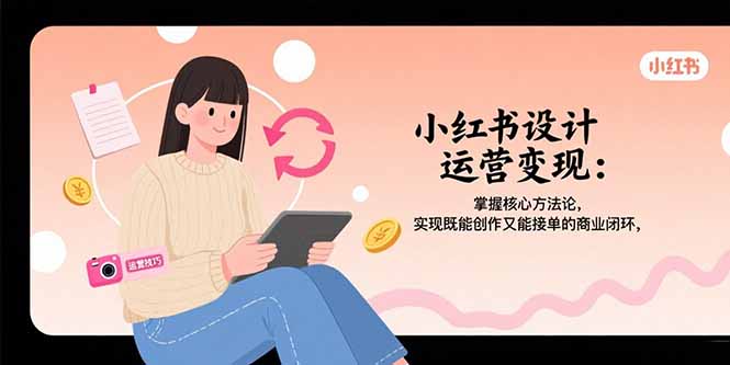 小紅書設計運營變現全攻略：掌握核心方法論_實現創作與接單的雙贏商業閉環-資源網站