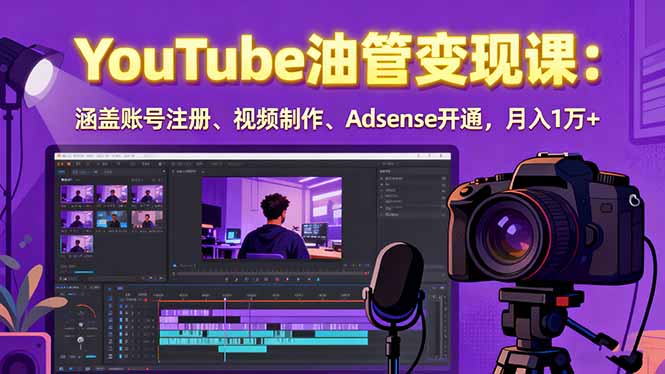 從入門到暴富：YouTube自媒體副業一站式課程