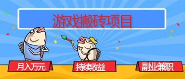 月入過萬(wàn)不是夢(mèng)-游戲搬磚項(xiàng)目帶你飛-資源網(wǎng)站