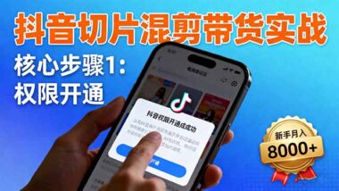 抖音帶貨秘籍：40+節混剪課助你輕松變現-資源網站