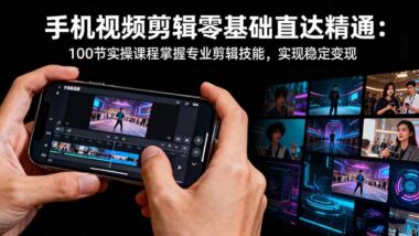 100節實操課-帶你玩轉手機視頻剪輯-成就剪輯高手-資源網站