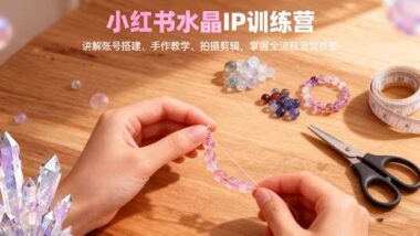 30+知識點-快速打造爆款小紅書水晶賬號-資源網站