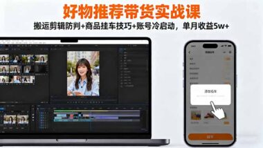 短視頻帶貨進階課：揭秘防判搬運與爆單技巧-資源網站