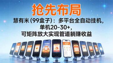 想副業賺錢？慧有米強勢回歸-手機操作秒提現